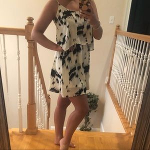 Express Black and White Dress